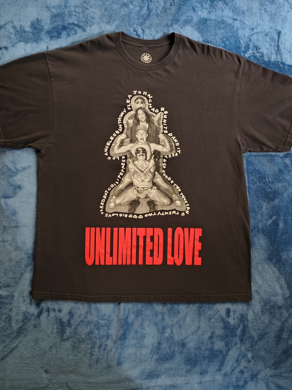 Unlimited Love Black Graphic Tee -Mens- Red Hot Chili Peppers